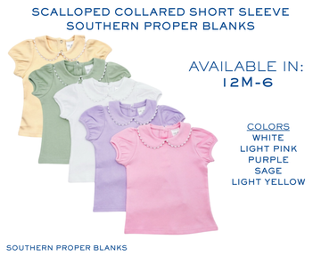 Scalloped Collared Short Sleeve: Custom