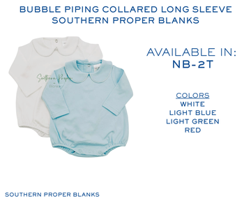 Bubble pipping Collared Long Sleeve: Custom