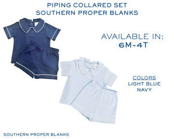 Piping Collared Set: Custom