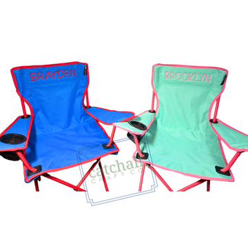 Personalized Kids Camping Chairs | Custom Name Embroidery