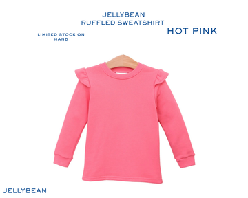 Jelly bean Ruffled Sweatshirt: Custom